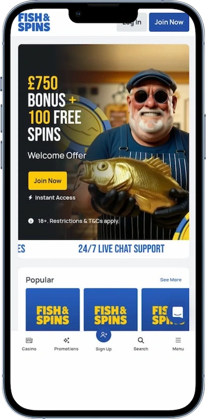 Fish & Spins Mobile Casino