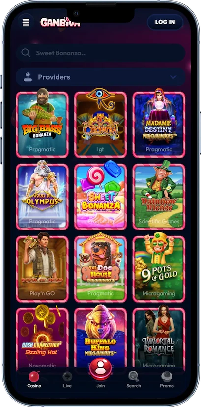 Gambiva Mobile Casino