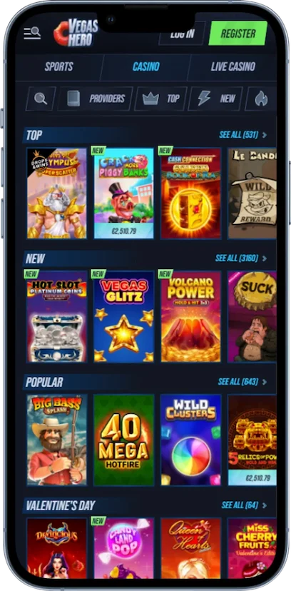 Vegas Hero Mobile Casino